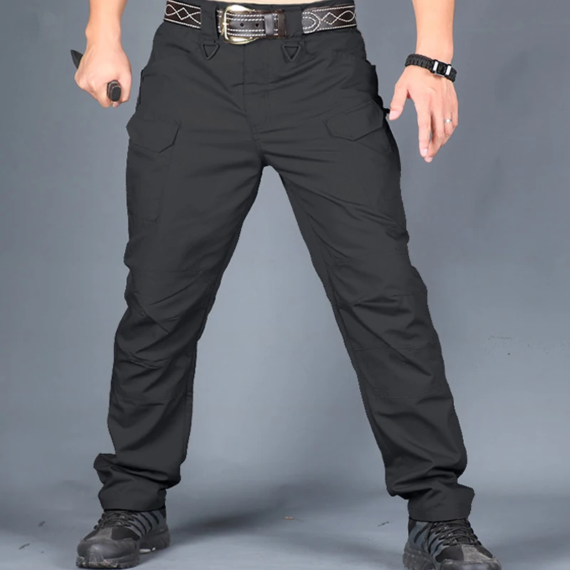 Брюки карго мужские уличные военные повседневные Джоггеры со множеством