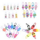 Милые Красочные Friut животные Цветы Силиконовые Миниатюрный антисептик для рук одноразовые не чистить съемный чехол путешествия портативный безопасный гель