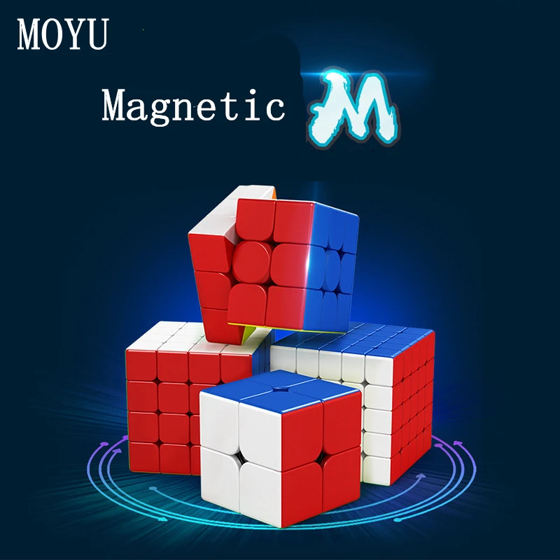 مكعب السحرية Moyu Meilong M مغناطيسي 2x2x2 3x3x3 مكعبات سحرية 4x4x4 5x5x5 مكعب لغز مغناطيسي مكعب السرعة 2x2 3x3 Cubo Magico 4x4 5x5