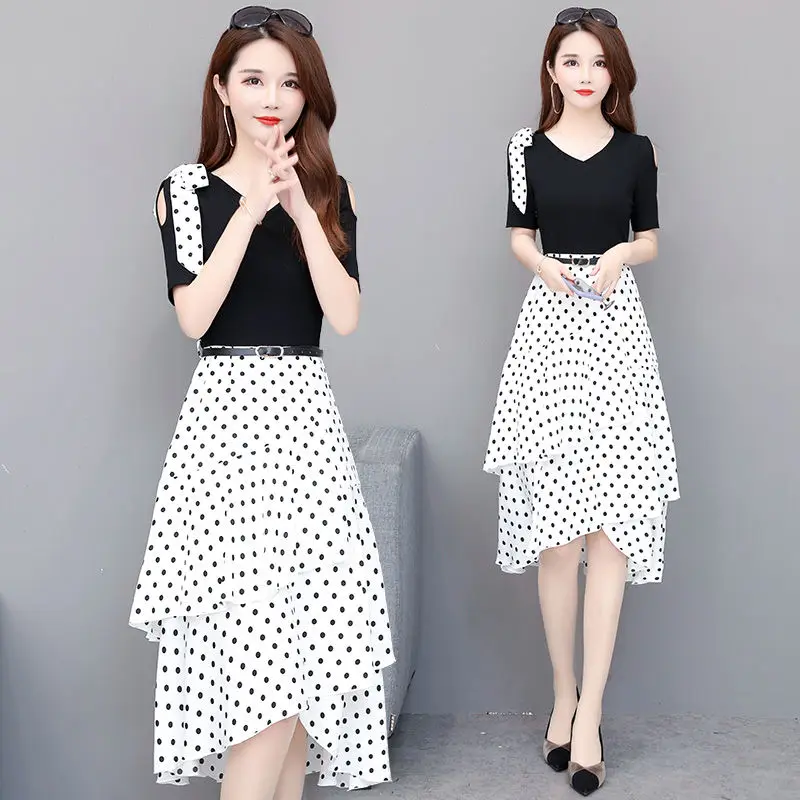 Dress Womens2021 summer Female Beach Midi Button Backless Polka Dot Striped Women Summer 2021 Boho Sexy Flora | Женская одежда