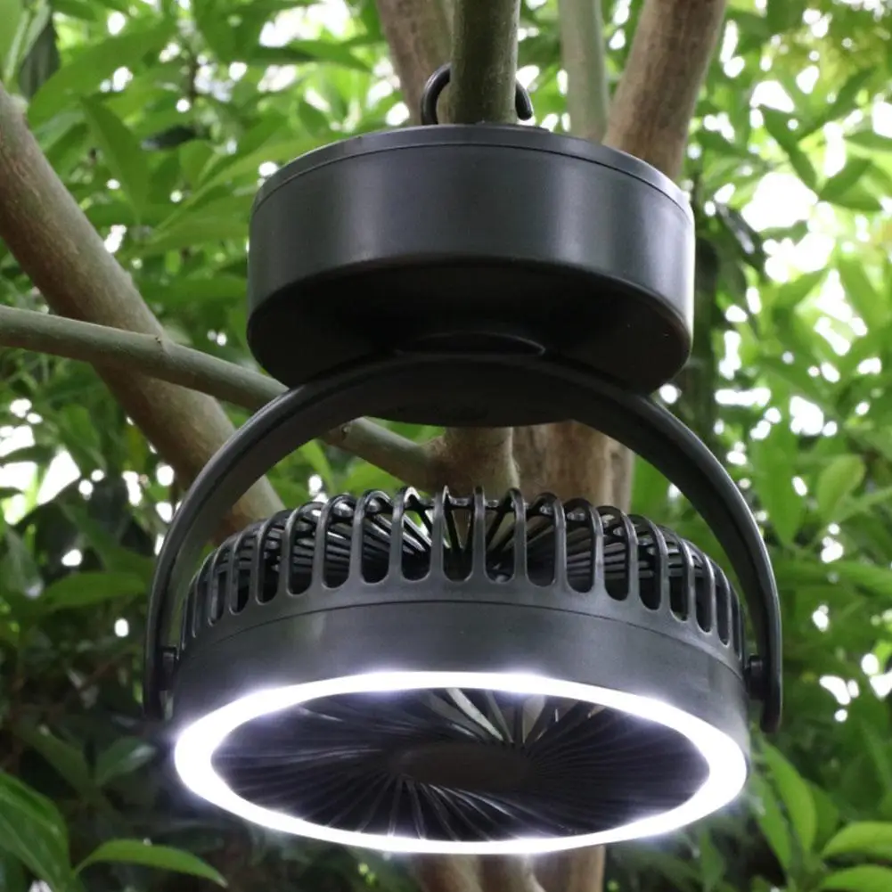 

USB Rechargeable Camping Fan Light LED Student Dormitory Outdoor Light Light Camping 7200mAh Tent Study Light Z2G0