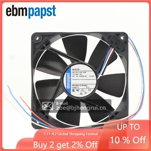 EBM-Papst 4414F/2 DC Fan 24V 119x119x25mm 100.1CFM 43dBA 5W 2900RPM Wire Leads Electric Gas Control Cabinet Heat Dissipation