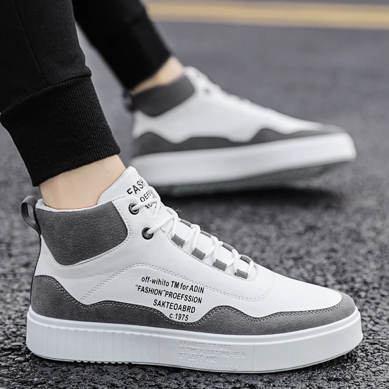 

Men's Sneaker 2020 Men Winter Shoes Cushioning Sneakers Men Autumn Footwear Anti-skid High-top Sneakers Basket Homme MB168