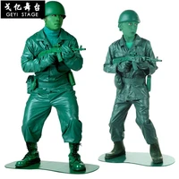 stage performance clothing japanese green soldier army traitor officer military uniform funncy cosplay party costumes