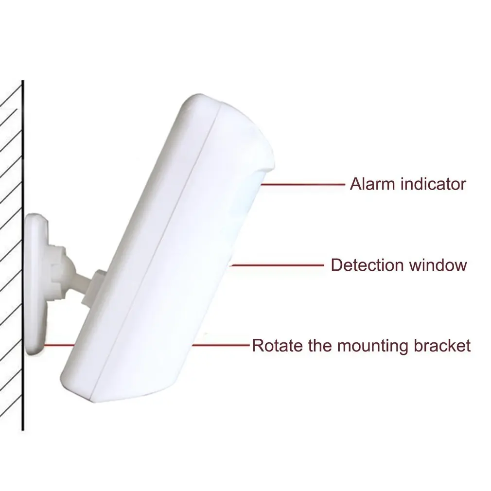 711 умный инфракрасный детектор беспроводной датчик движения DC 9V 433MHz PIR оповещение