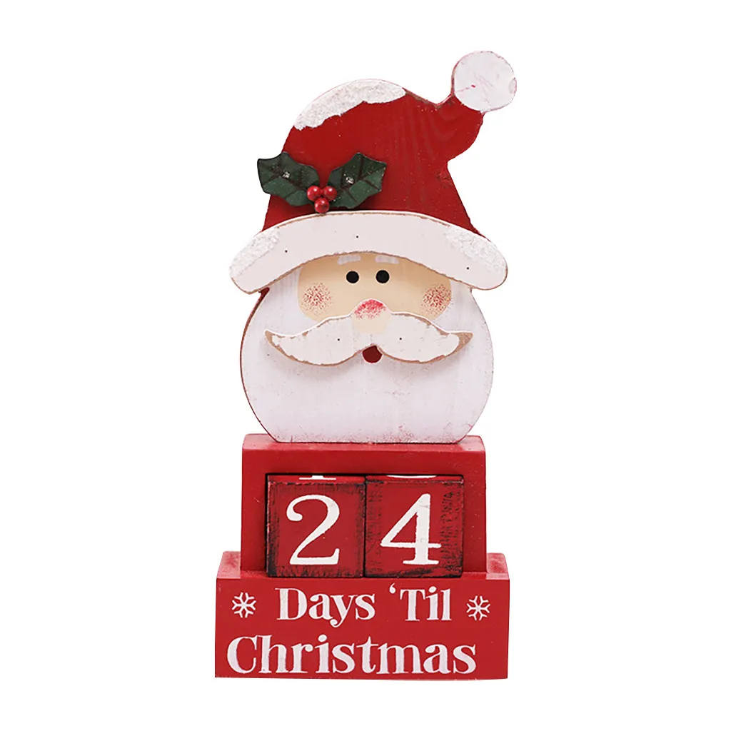 Рождественский календарь тканевый обратный отсчет Санта-Клаус декоративный