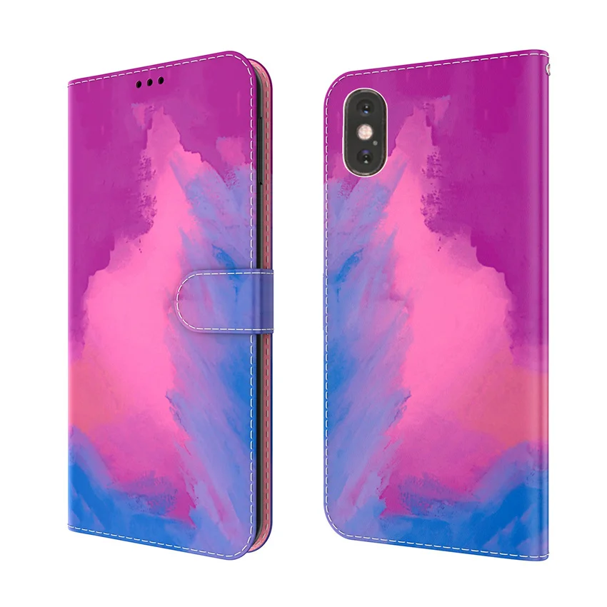 Чехол-книжка для iPhone 6 7 8 SE 2 6S Plus 12 11 Pro X XS XR Max кожаный | Мобильные телефоны и