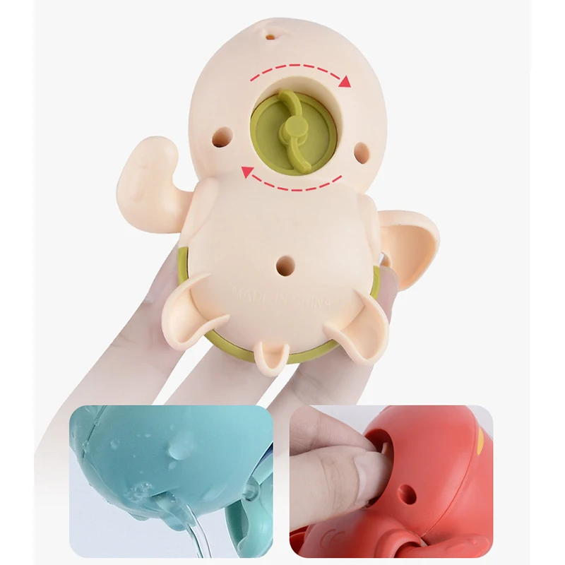 

Baby Bath Toy Cute Cartoon Floating Swimming Turtles Water Toy for Kids Boys Girls AN88