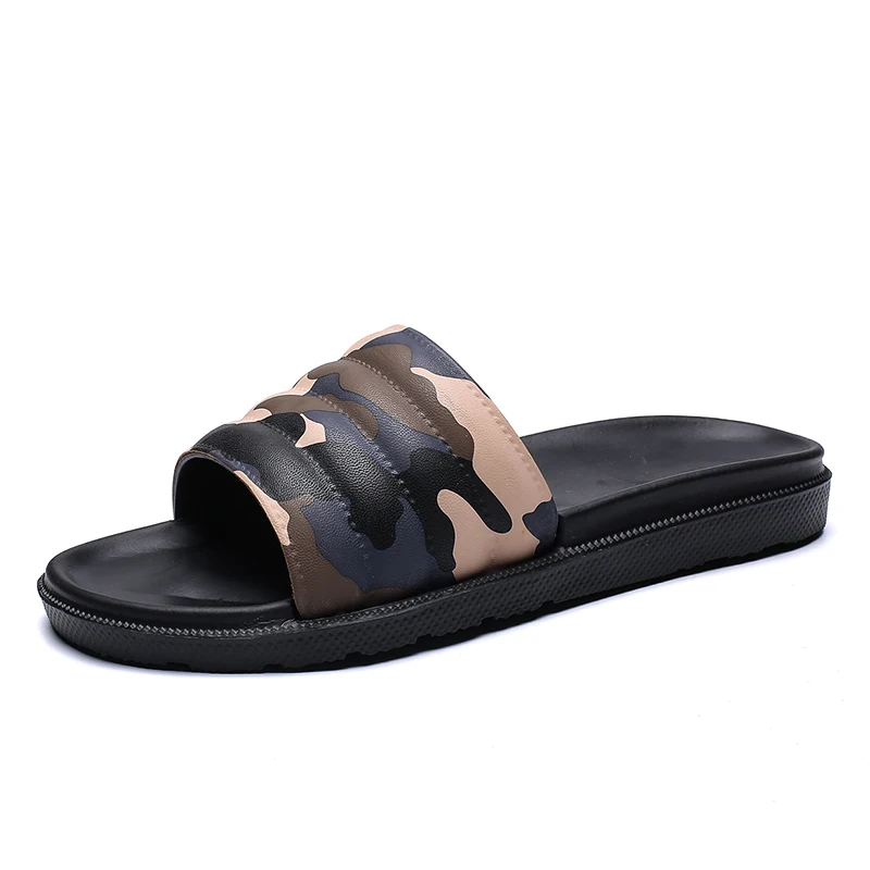 

Men Beach Slippers Boys Black Slides Cool Summer Shoes Male Bathroom Flat Sandals Indoor Female Casual Shoes Zapatos Homebre