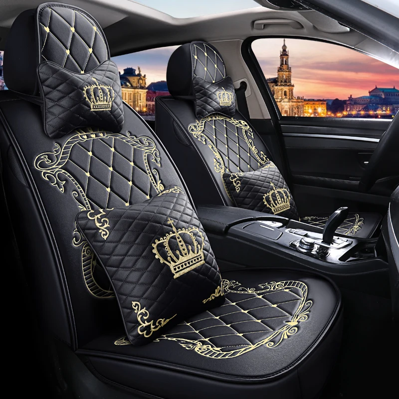Универсальные автомобильные чехлы на сиденья для Toyota Corolla Camry Rav4 Auris Prius Yalis Avensis SUV
