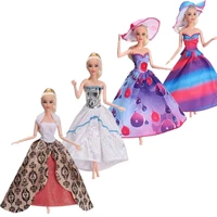 11 5 doll clothes fashion hat off shoulder party gown princess dresses for barbie clothes outfits 16 bjd dolls accessories toy