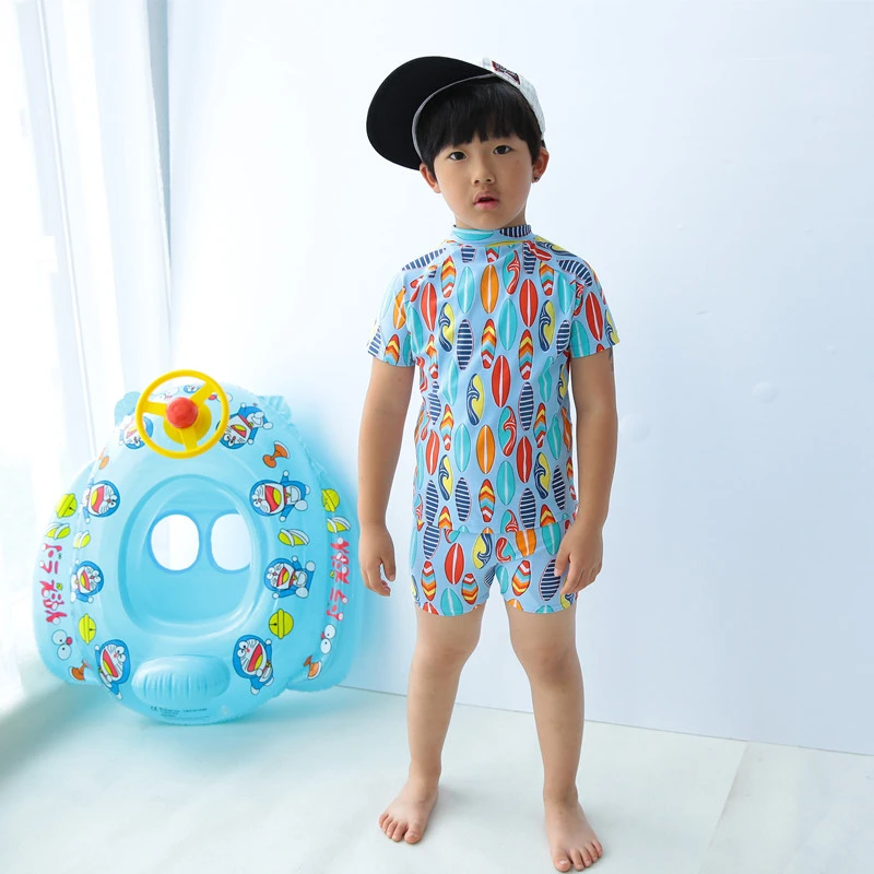 Одежда для мальчиков футболка с короткими рукавами спортивный топ из двух