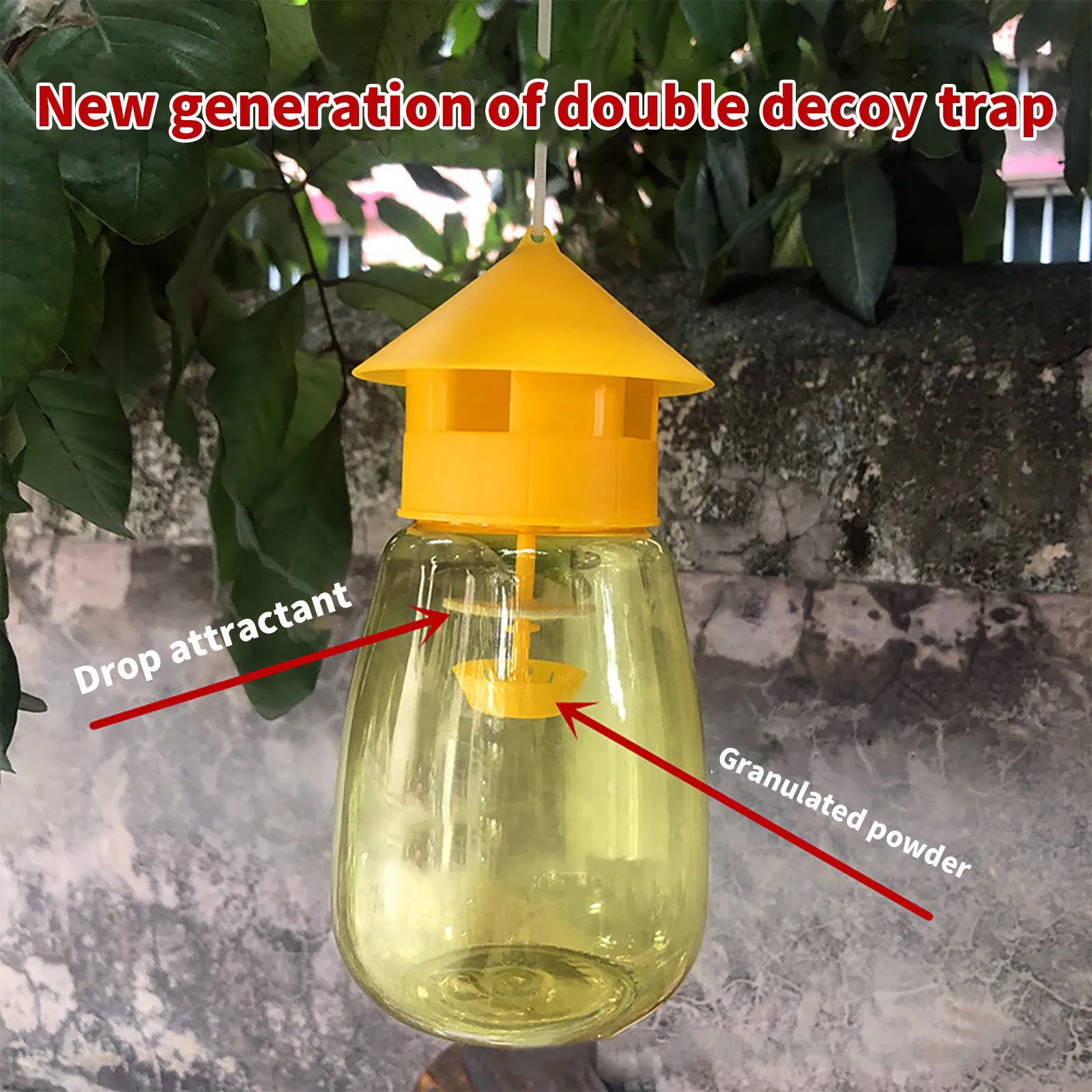 2 шт. ловушка для ОС фрукты муха насекомое висит Мёд Ловец убийца без яда Висит