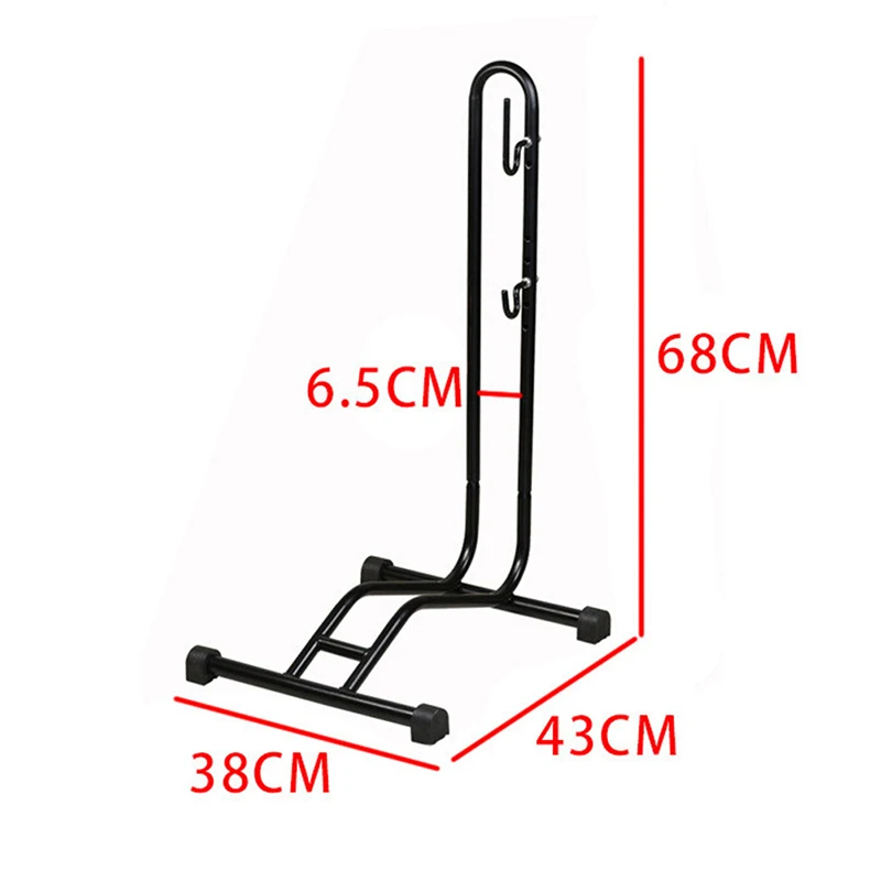 

1PC Heavy L-Type Bicycle Coated Steel Display Floor Rack Mountain Bike Rack Parking Holder Bike Repair Stand Accessories