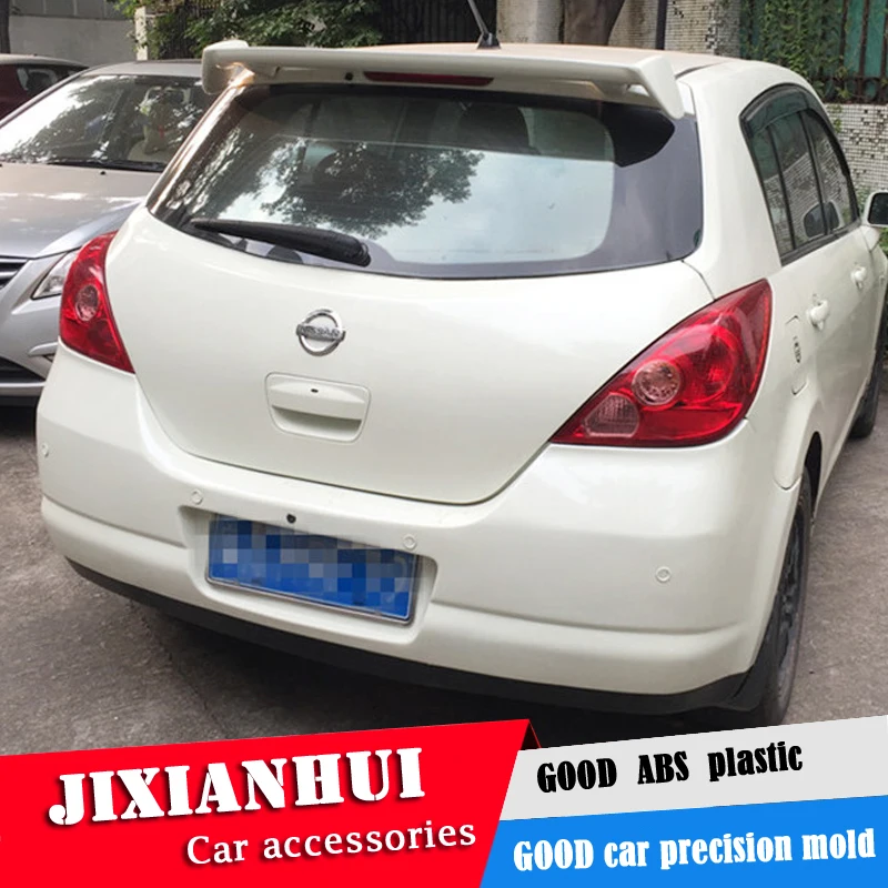 Спойлер для Versa 2006 2010 Nissan Tiida спойлер WXK из АБС пластика цвет заднего крыла