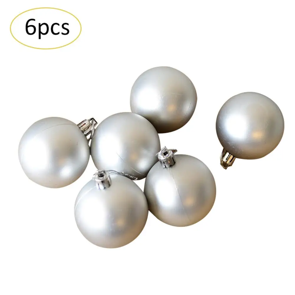 6 шт./компл. Рождественские шары украшения для рождественской елки, устойчивый к тряске Рождественская елка Рождественские украшения большой висячий, из ПВХ шар