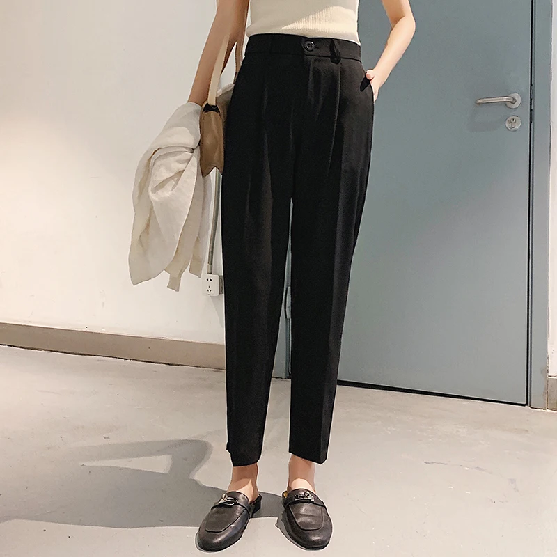 Лидер продаж шаровары для женщин 2020 Осень зима повседневные штаны OL эластичные с