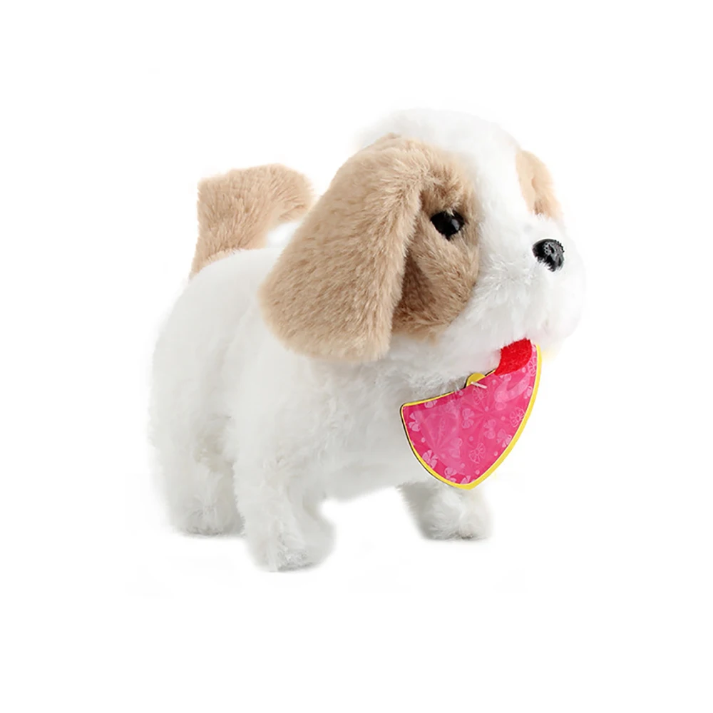 

Милая имитация Щенка Плюшевые игрушки электрические плюшевые домашние животные кукла игрушка ходящая умная собака-робот интерактивные иг...