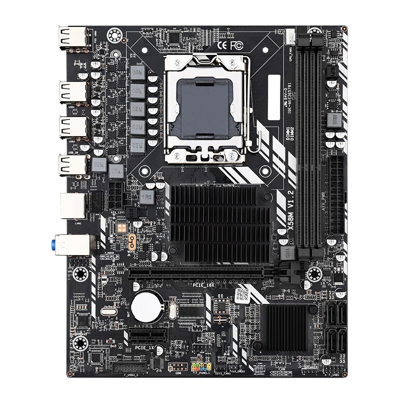 

X58 Dual-Channel Motherboard L5520 X58DUAL V1.0 DDR3X4 1066 Memory M.2 NVME PCIE X16 Desktop Computer Game Motherboard