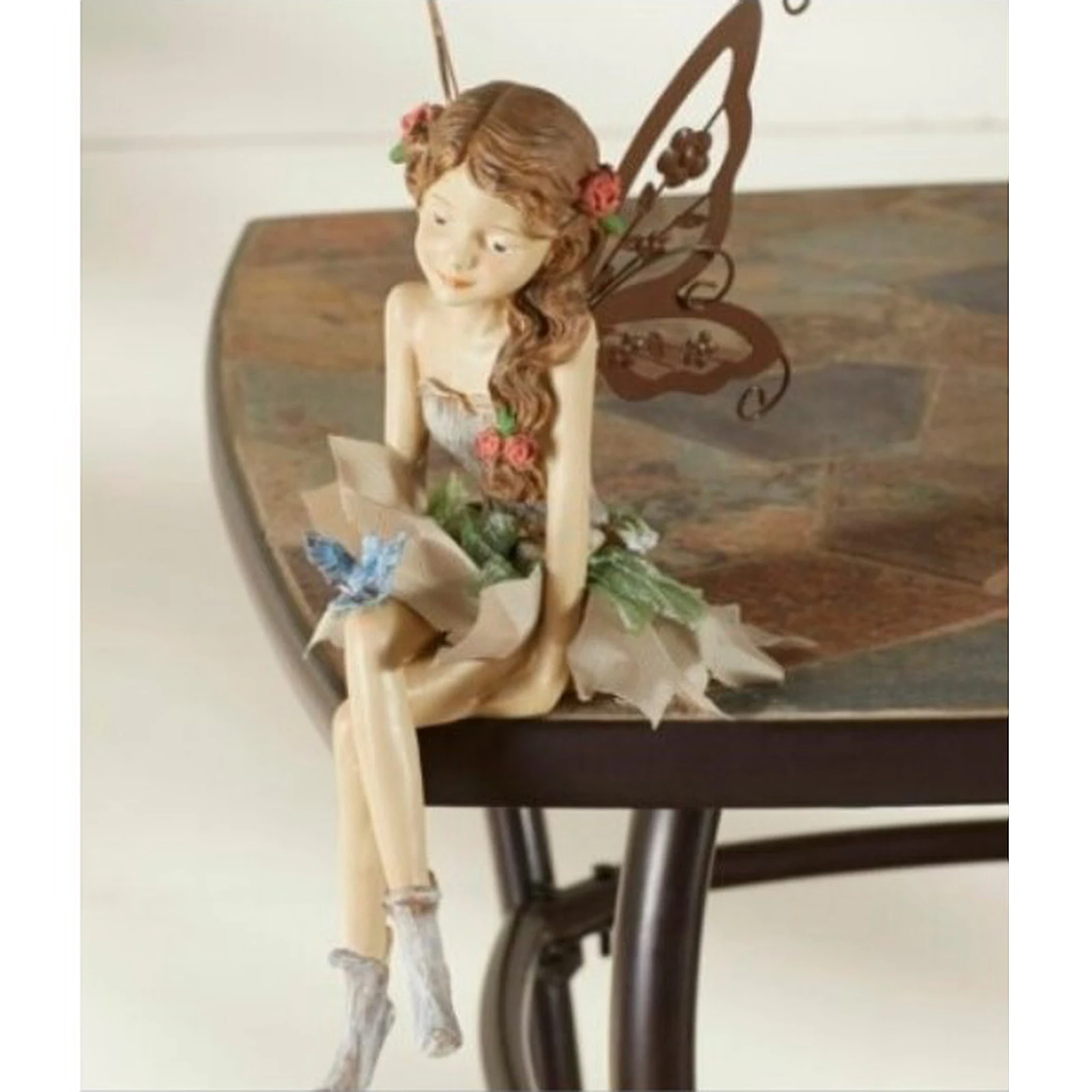 

Поделка, сидящая фея, стоящая фигурка, домашний крыльцо, комнатный декор, коллекционный