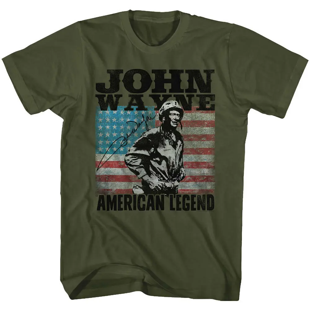 

John Wayne American Legend TV Movies T-Shirt. Summer Cotton Short Sleeve O-Neck Men's T Shirt New S-3XL