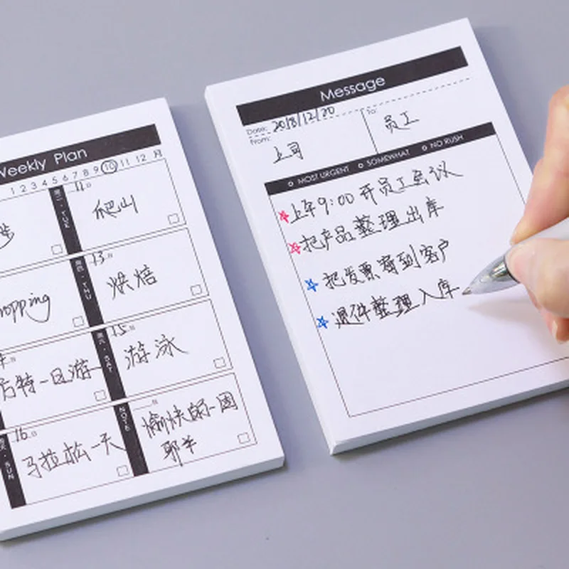 Необычный простой блокнот для записей Рабочий стол расписание выдерживает