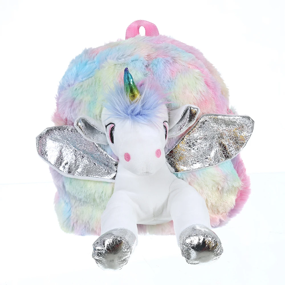 

Unicorn Bag for Girls Cartoon Children Schoolbags Kids Small Backpack Plush Tool Bag Cute Kindergarten baby bag preschool