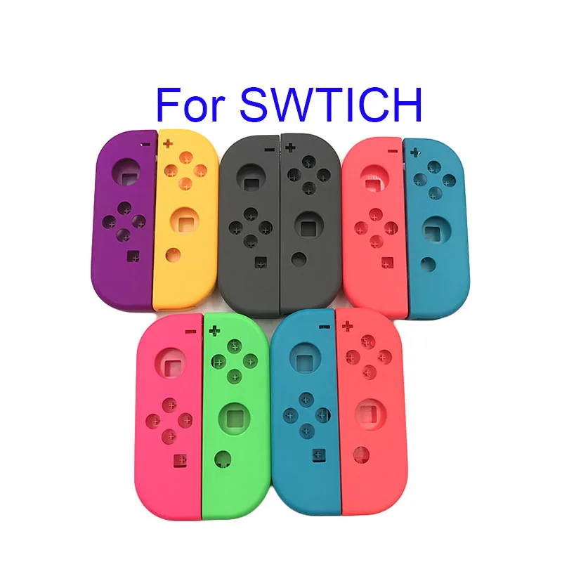 

10 шт. оригинальный фиолетовый оранжевый для Nitend switch NS JoyCon Joy Con контроллер корпус чехол для переключателя красный чехол