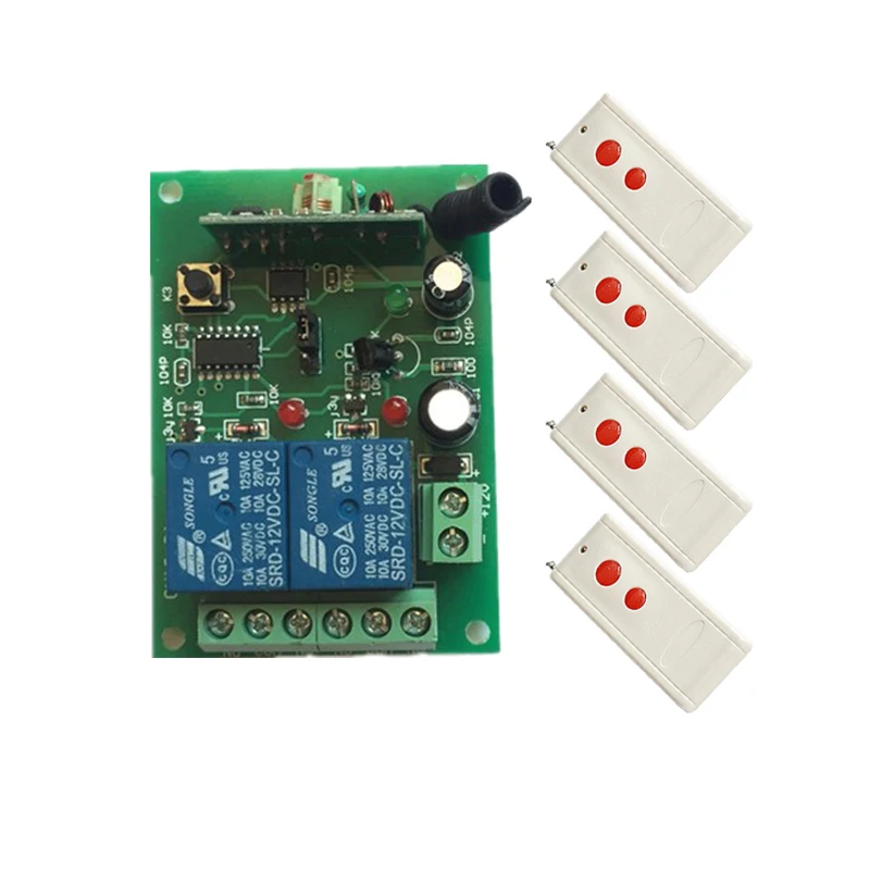 1000 м Высокое Мощность DC 12V 24V 2 CH 2CH RF Беспроводной переключатель системы