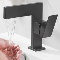 shower room bathroom basin faucet toilet brass single hole washbasin hot and cold water faucet black