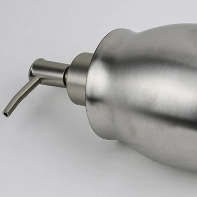 

Stainless Steel Countertop Soap Dispenser Prime 390 Ml Liquid Bottle for Kitchen & Bathroom Hand Dish Lotion
