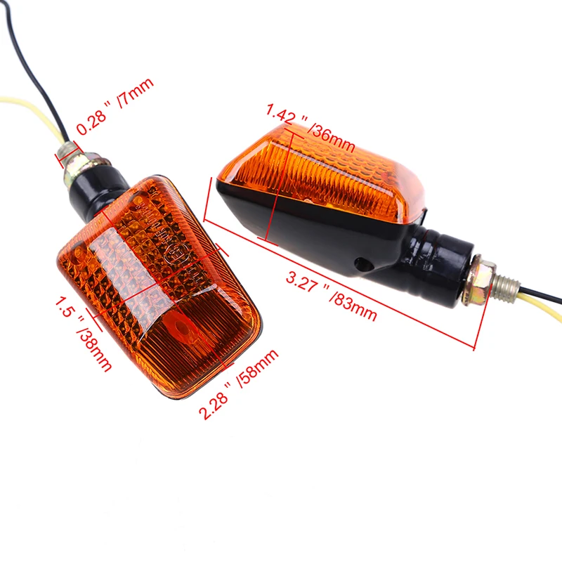 Фонарики POSSBAY для мотоциклов указатели поворота 7 мм Harley Street Glide Honda Hornet 600