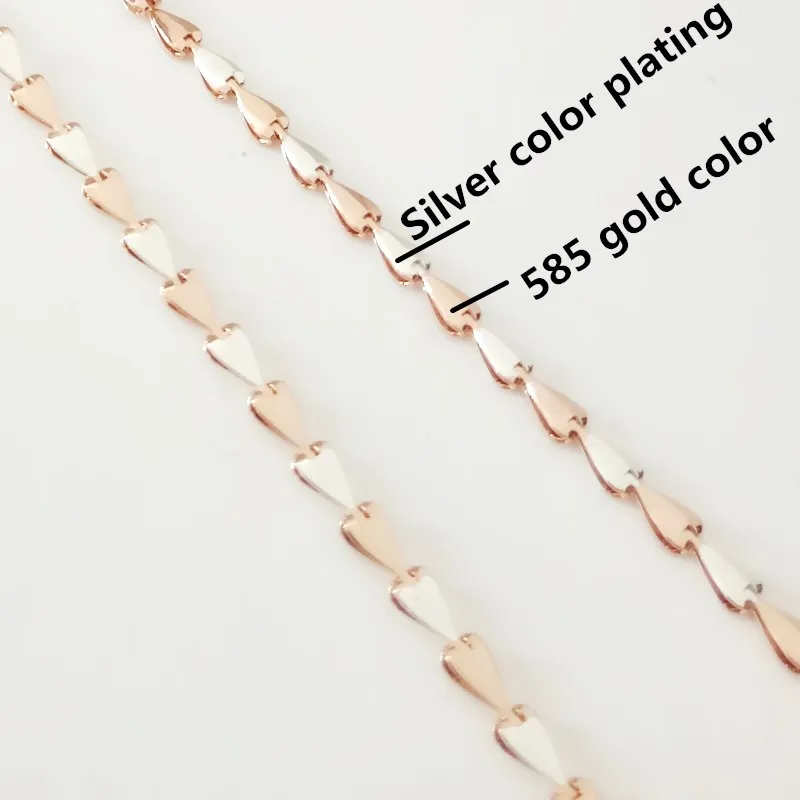 Женский ювелирный набор из розового золота и серебра 585 пробы новое