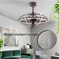 ourfeng modern ceiling fan lights coffee with remote led inverter fan lighting for home dining room bedroom restaurant