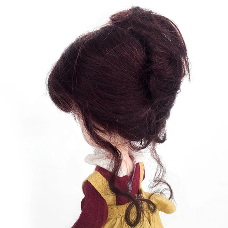 Новинка 1/8 BJD/SD/кукла парик мохер челка длинные кудрявые золотистые коричневые