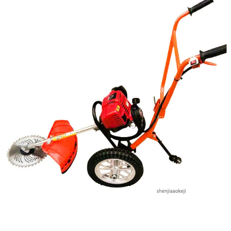 6500rpm Hand push-type four-stroke gasoline weeder 37.7CC Multi-use weeding machine Home lawn mowing Lawn mower 1pc | Инструменты