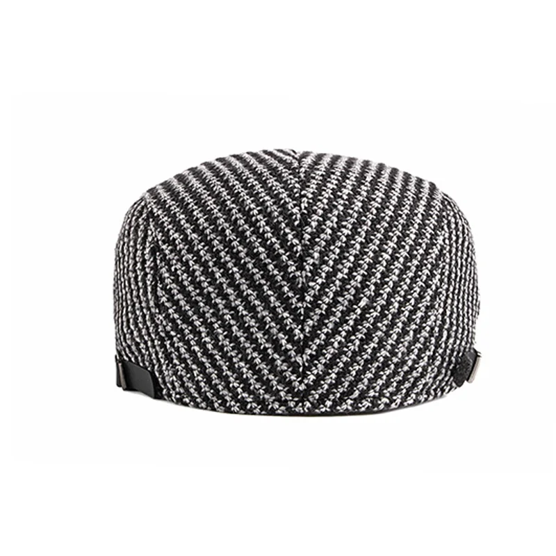 Кепка FS трикотажная в клетку английском стиле для мужчин и женщин плоская