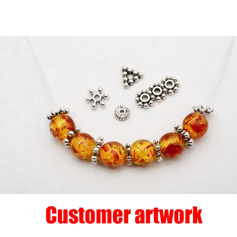 200 шт. металлические бусины для бижутерии сделай сам|beads for diy|metal beadsfor diy |