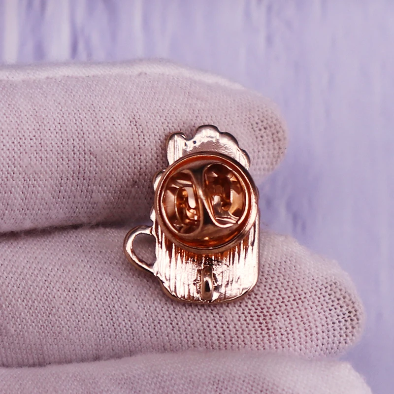 Эмалированная брошь в горшке для растений мультяшная виде суккулента значок