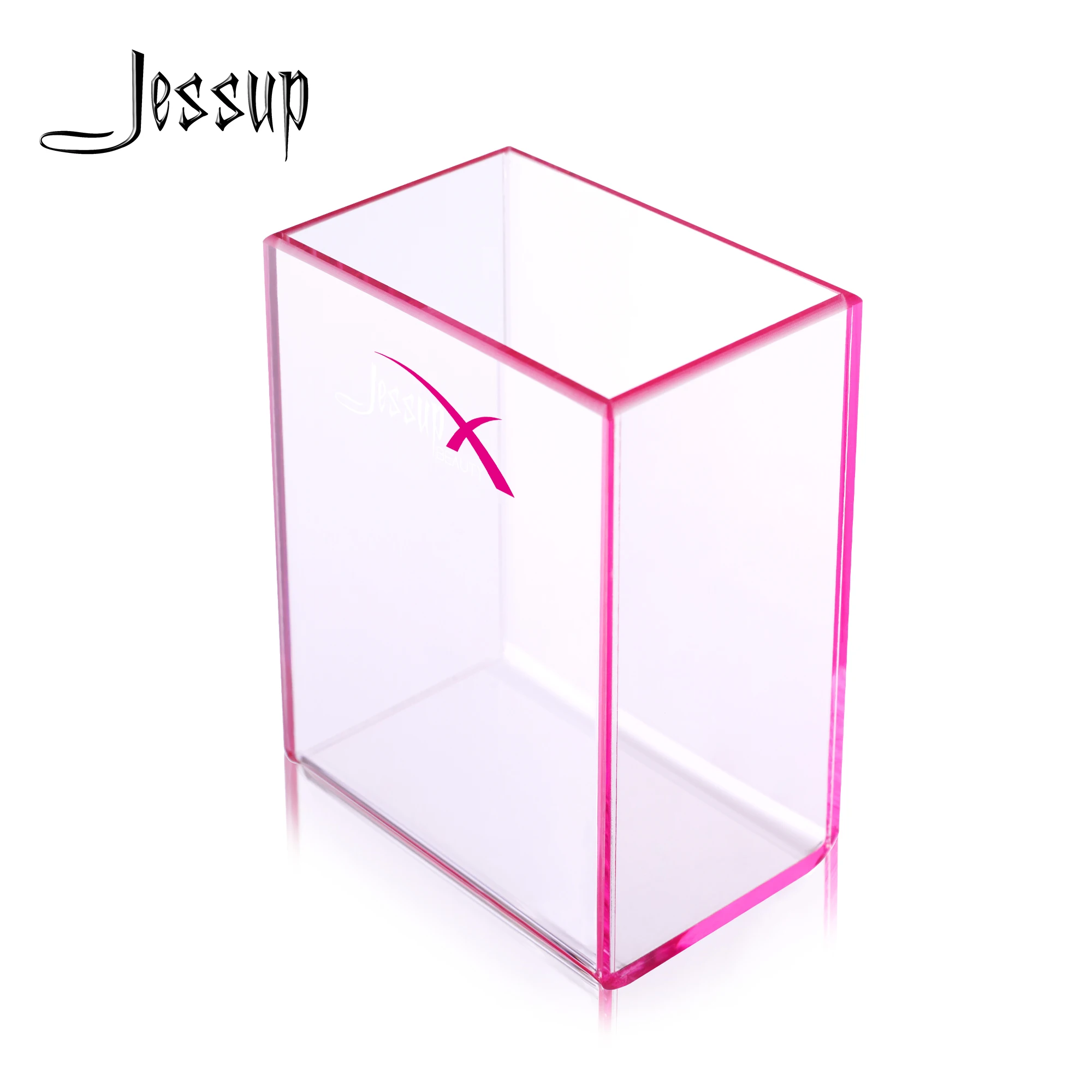 

Jessup Cosmetics Cylinder Acrylic Makeup Brushes Storage Box Colorful Brush Holder Organizer Container Beauty Tools