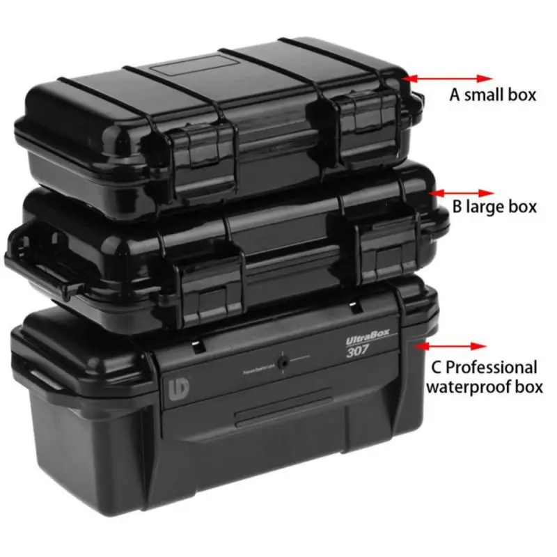 

Outdoor Shockproof Pressure Resistant Waterproof Dustproof Sealed Waterproof Safety Case ABS Plastic Tool Dry Box Survival Case