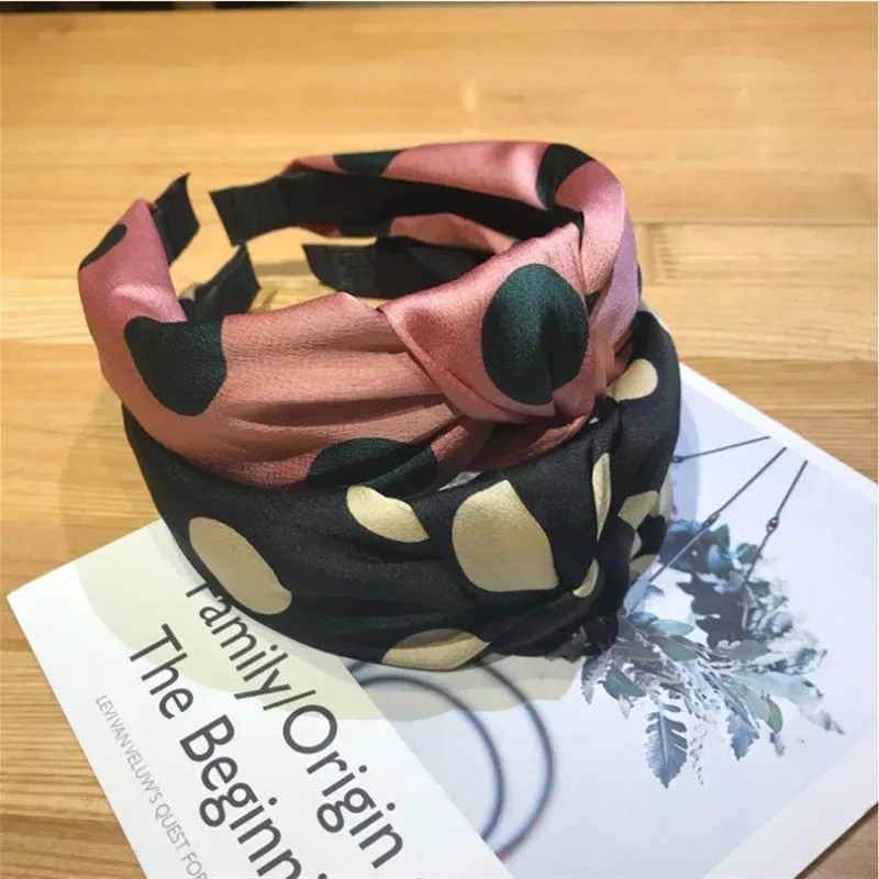 Модные аксессуары для волос из бутика Женская яркая лента с узлами и широкими