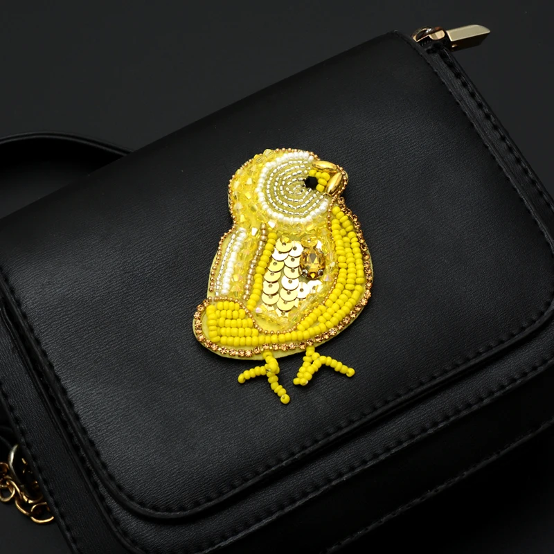 Нашивка с изображением Желтого Цыпленка ручной работы аксессуары для одежды