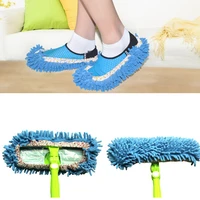 mop slippers house cleaning dust removal lazy floor wall dust removal mop cloths clean slipper microfiber lazy shoes cover