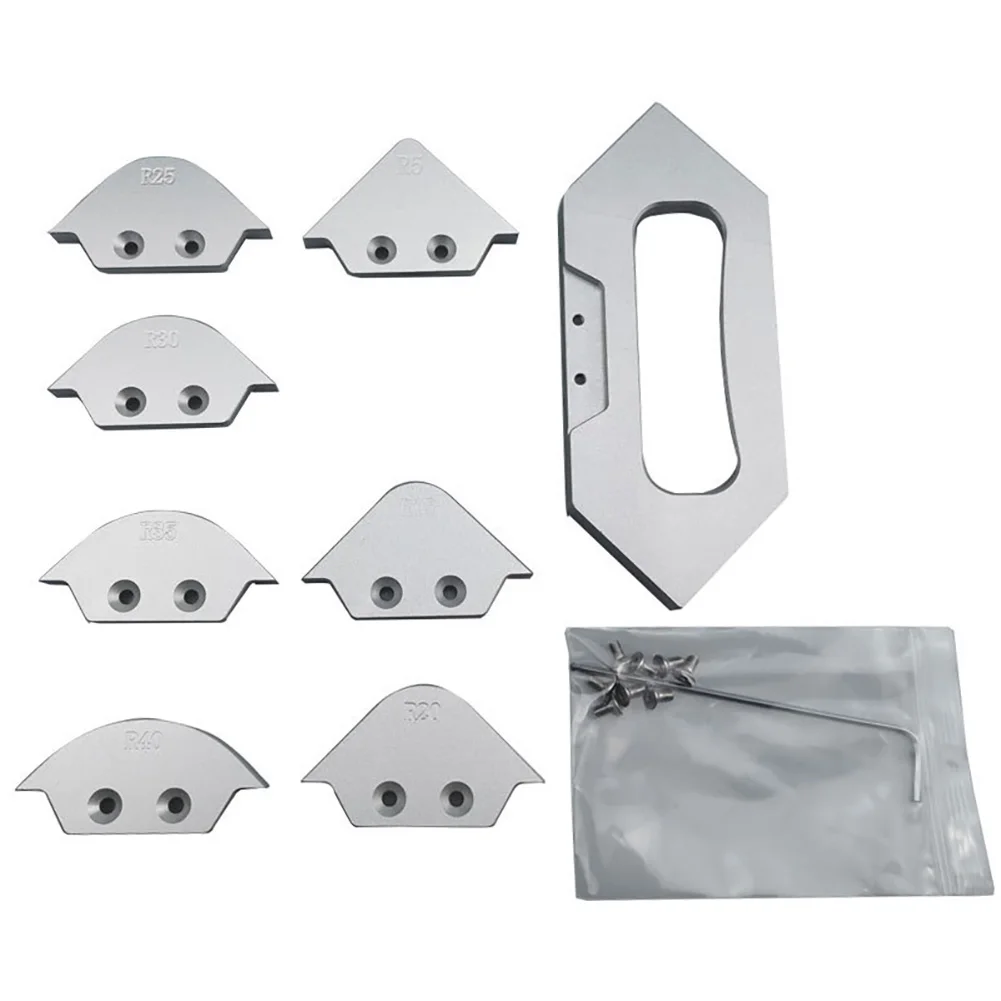 8 шт. радиусное деревообрабатывающее шлифование шаблонов инструмент для обрезки