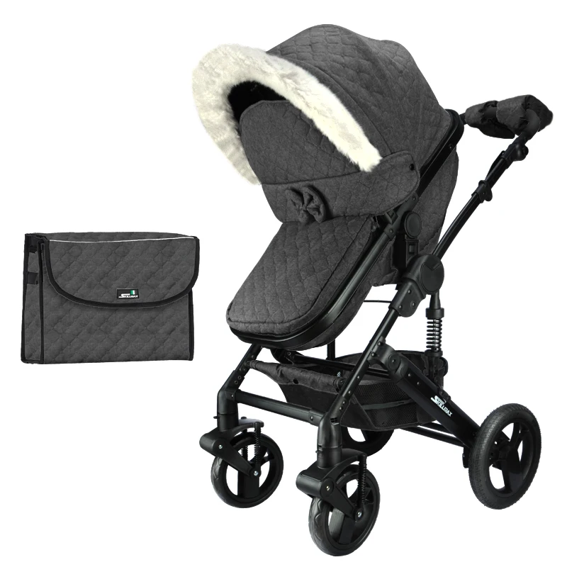 Роскошная легкая коляска для детей 2 в 1 трансформерная автомобильное сиденье