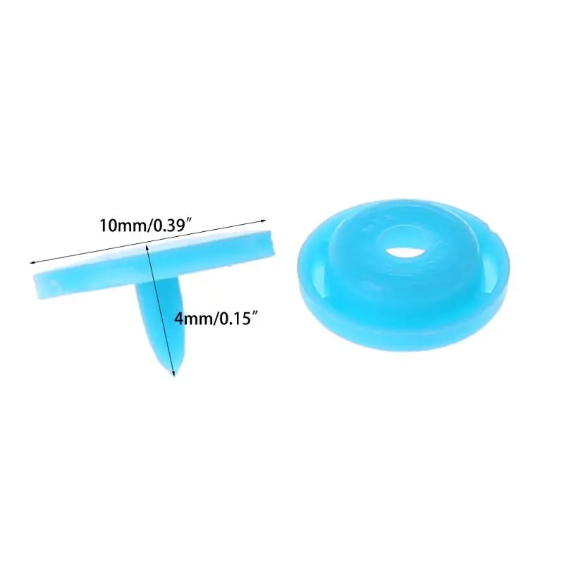 50 наборов T5 Пластик Кнопка Смола защелки крепления зажимы для пустышки Пресс