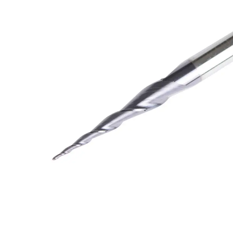 

Ball End Mill Nose Milling Bit 5x 5pcs Radius 0.25mm 1/8 Shank Tapered