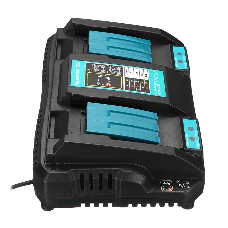 

Suitable for MAKITA DC18RD 14.4/18V Smart Dual-Charge 6A Battery Charger Instead Of Mutian Charger
