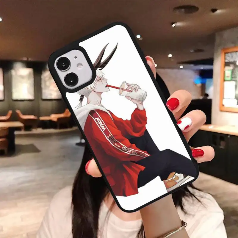 

0 Cartoon handsome guy Phone Case For Iphone 7 8 Plus Xs Xr 11 12 Mini 12 Pro Max PC Nax Fundas Cover